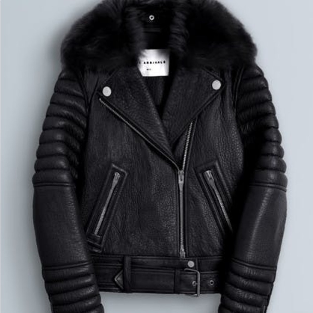 The Arrivals Rainier leather jacket size medium